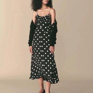 Doen Rosaria Polka Dot Ruched Bust Maxi Dress